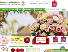 Tablet Screenshot of flowersandfreshness.com